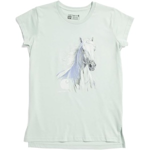 Carhartt Girls Short-Sleeve Crewneck Running Horse T-Shirt(Pastel Green)