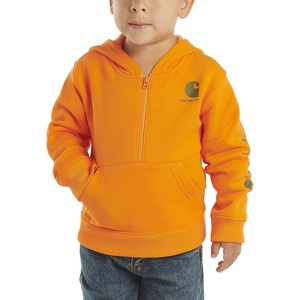 Carhartt Kid’s CA6273 Long-Sleeve Half-Zip Sweatshirt – Boys(Exotic Orange)
