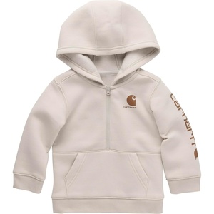 Carhartt Kid’s CA6273 Long-Sleeve Half-Zip Sweatshirt – Boys(Malt Beige)