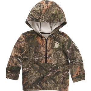 Carhartt Kid’s CA6273 Long-Sleeve Half-Zip Sweatshirt – Boys(Mossy Oak Country Dna)