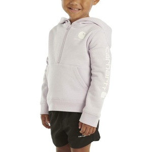 Carhartt Kid’s CA6273 Long-Sleeve Half-Zip Sweatshirt – Boys(Orchid Petal)