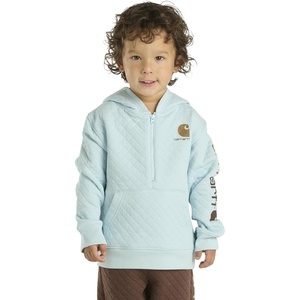 Carhartt Kid’s CA6273 Long-Sleeve Half-Zip Sweatshirt – Boys(Starlight Blue)