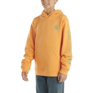 Carhartt Kid’s CA6549 Long-Sleeve Graphic Sweatshirt – Boys – 5 Child – Tangerine