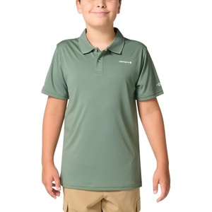 Carhartt Kid’s CA6821 Short-Sleeve Force® Sun Defender™ Polo(Laurel Wreath)