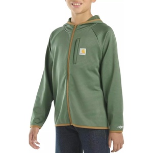 Carhartt Kid’s CA8586 Force® Long-Sleeve Full Zip Sweatshirt – Youth Big Boys Large (14/16), Cilantro Green