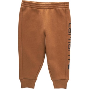 Carhartt Kid’s CK8427 Fleece Logo Sweatpant – Boys(Carhartt Brown)