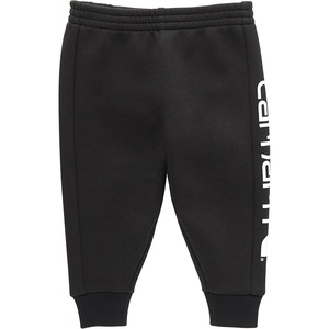 Carhartt Kid’s CK8427 Fleece Logo Sweatpant – Boys(Caviar Black)