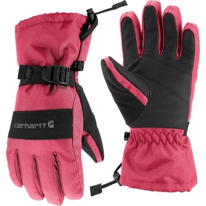Carhartt Kid’s JA776 Junior’s Waterproof Glove – Unisex(Pink Lemonade/Black)