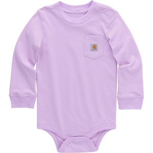 Carhartt Long-Sleeve Pocket Bodysuit(Crocus Petal Light Purple)