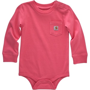 Carhartt Long-Sleeve Pocket Bodysuit(Pink Lemonade)