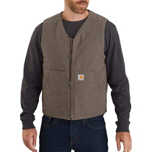 Carhartt Men’s 104394 Washed Duck Vest – Sherpa Lined(Driftwood)