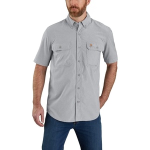 Carhartt Men’s 105292 Force® Relaxed Fit Lightweight Short Sleeve Shirt(Steel)