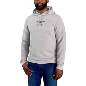 Carhartt Men’s 106655 Force® Relaxed Fit Lightweight Logo Graphic Sweat(Asphalt Heather Closeout)