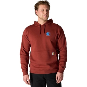 Carhartt Men’s 106655 Force® Relaxed Fit Lightweight Logo Graphic Sweat(Dark Spice Red)
