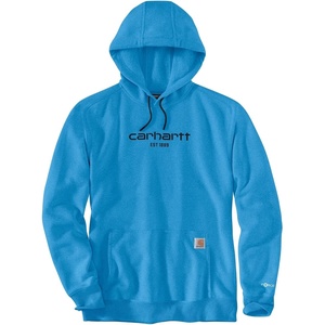 Carhartt Men’s 106655 Force® Relaxed Fit Lightweight Logo Graphic Sweat(Engineer Blue Heather)