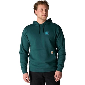 Carhartt Men’s 106655 Force® Relaxed Fit Lightweight Logo Graphic Sweat(Greenstone)