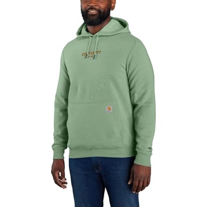 Carhartt Men’s 106655 Force® Relaxed Fit Lightweight Logo Graphic Sweat(Loden Frost)