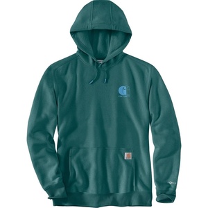 Carhartt Men’s 106655 Force® Relaxed Fit Lightweight Logo Graphic Sweat(Transformative Teal Heather)