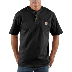 Carhartt Men’s Dearborn Loose Henley T-Shirt(Black)