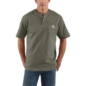 Carhartt Men’s Dearborn Loose Henley T-Shirt(Dusty Olive)