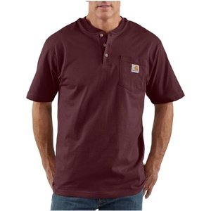 Carhartt Men’s Dearborn Loose Henley T-Shirt(Port)
