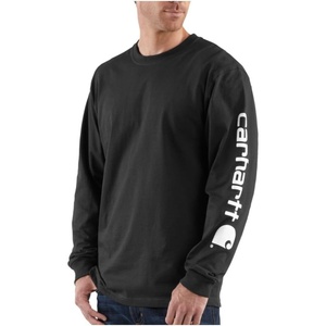 Carhartt Men’s Dearborn Loose LS Logo T-Shirt(Black)