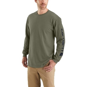 Carhartt Men’s Dearborn Loose LS Logo T-Shirt(Dusty Olive)