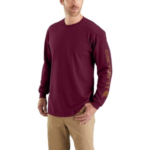 Carhartt Men’s Dearborn Loose LS Logo T-Shirt(Port)