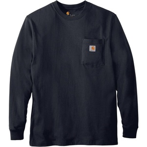 Carhartt Men’s Dearborn Loose LS T-Shirt(Dark Blue)