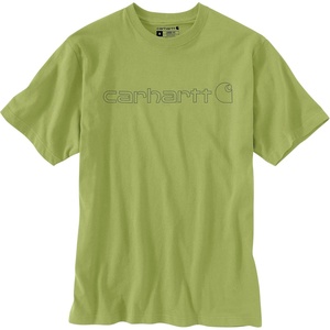 Carhartt Men’s Dearborn Loose Logo T-Shirt(Algae Green)