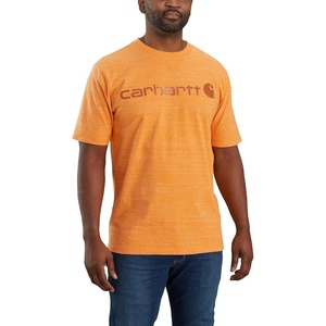 Carhartt Men’s Dearborn Loose Logo T-Shirt(Marigold Snow Heather)