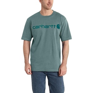 Carhartt Men’s Dearborn Loose Logo T-Shirt(Sea Pine Heather)