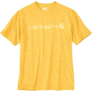 Carhartt Men’s Dearborn Loose Logo T-Shirt(Solar Yellow Snow Heather)