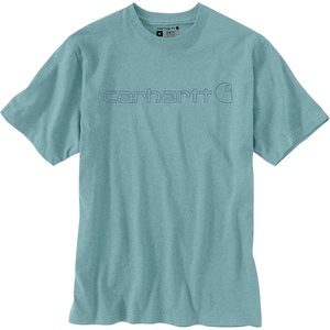 Carhartt Men’s Dearborn Loose Logo T-Shirt(Summer Blue Heather)