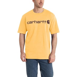 Carhartt Men’s Dearborn Loose Logo T-Shirt(Vivid Yellow Heather)