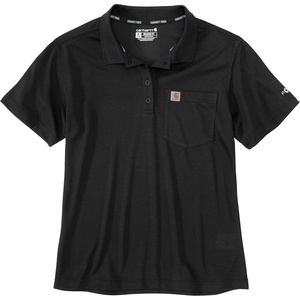 Carhartt Men’s Force Relaxed Fit Lightweight Short-Sleeve Pocket Polo(N04-black)