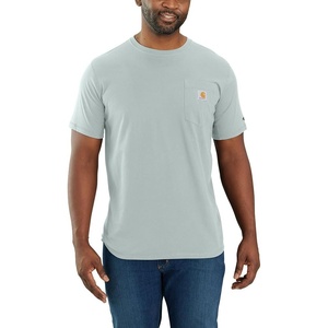 Carhartt Men’s Force Relaxed Fit Midweight Short-Sleeve Pocket T-Shirt(Dew Drop)