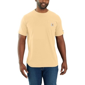 Carhartt Men’s Force Relaxed Fit Midweight Short-Sleeve Pocket T-Shirt(Golden Mist)