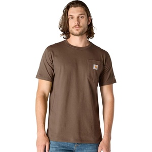 Carhartt Men’s Force Relaxed Fit Midweight Short-Sleeve Pocket T-Shirt(Sepia)