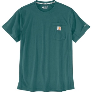 Carhartt Men’s Force Relaxed Fit Midweight Short-Sleeve Pocket T-Shirt(Transformative Teal)