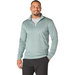 Carhartt Men’s Force Sun Defender™ Relaxed 1/2-zip(Green Slate Heather)