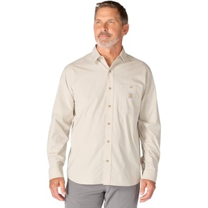 Carhartt Men’s Force Sun Defender Relaxed Fit Lightweight Long-Sleeve Shirt(Cobblestone)