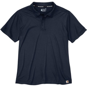 Carhartt Men’s Force Sun Defender™ Relaxed Polo(Navy)