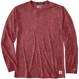 Carhartt Men’s Force Sun Defender™ Relaxed Print Ls T-Shirt(Amber Terrain Camo)