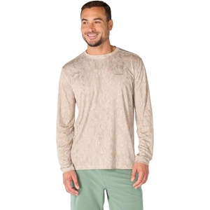 Carhartt Men’s Force Sun Defender™ Relaxed Print Ls T-Shirt(Cobblestone Terrain Camo)