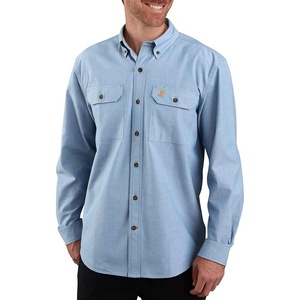 Carhartt Men’s Fort Loose LS Shirt(Blue Chambray)
