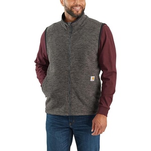 Carhartt Men’s Full-Zip Relaxed Fit Fleece Vest(Carbon Heather)