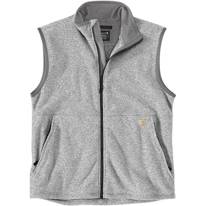 Carhartt Men’s Full-Zip Relaxed Fit Fleece Vest(Heather Grey)