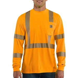 Carhartt Men’s HV Force Relaxed LS Class 3 T-Shirt(Bright Orange)
