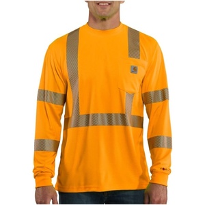Carhartt Men’s HV Force Relaxed LS Class 3 T-Shirt(Brite Orange)